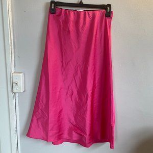 Fuchsia Midi Skirt, Fits like XS